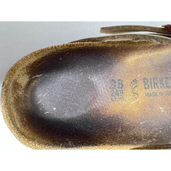 Birkenstock Pearl Birko Flor Gizeh Thong Slip On Adjust Sandal 38 Reg-Wide 7-7.5 - Picture 6 of 8